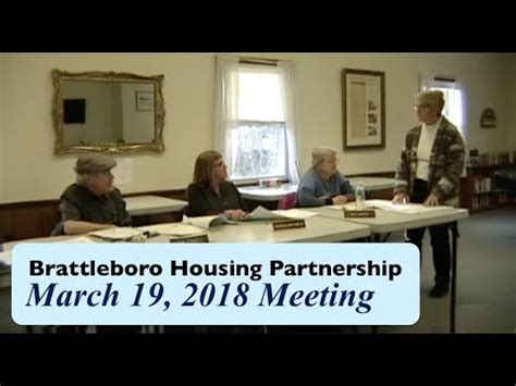 Brattleboro Housing Partnership Meeting 3 19 18 YouTube