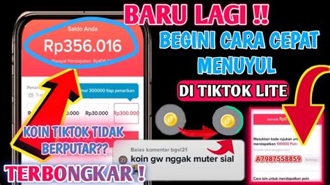 Terbongkar Koin Tiktok Lite Tidak Berputar Begini Cara Nuyul