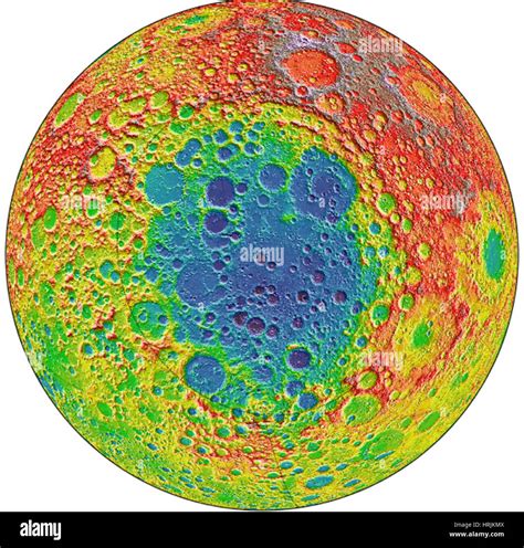 Moon South Pole Aitken Basin Stock Photo Alamy