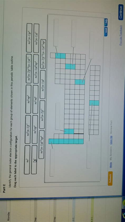 Solved Identify The General Outer Electron Configuration For