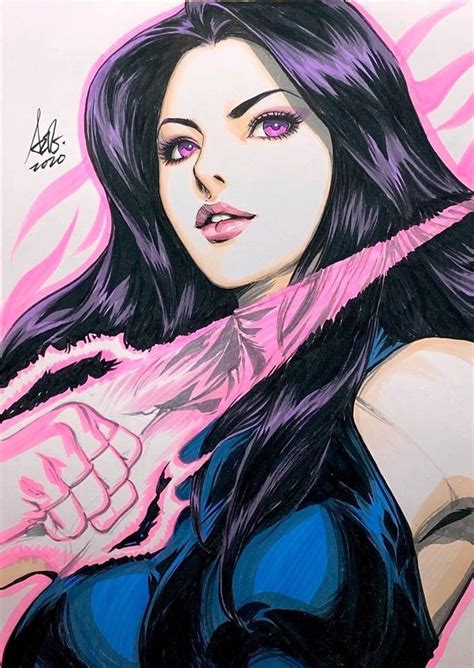 Psylocke By Artgerm Stanley Lau Marvel Art Girls Cartoon Art Art