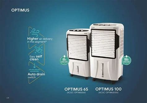 Crompton Optimus 100 Litre Desert Air Cooler With Wide Angle Air Throw