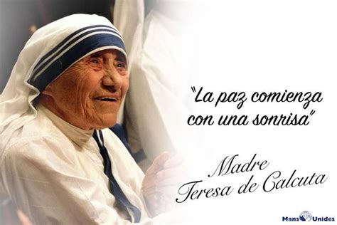 Frase De Reflexión Sobre Las Sonrisas De Madre Teresa De Calcuta Mother