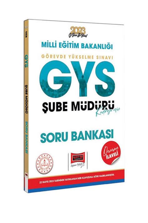 YARGI 2023 GYS MEB ŞUBE MÜDÜRÜ SORU BANKASI