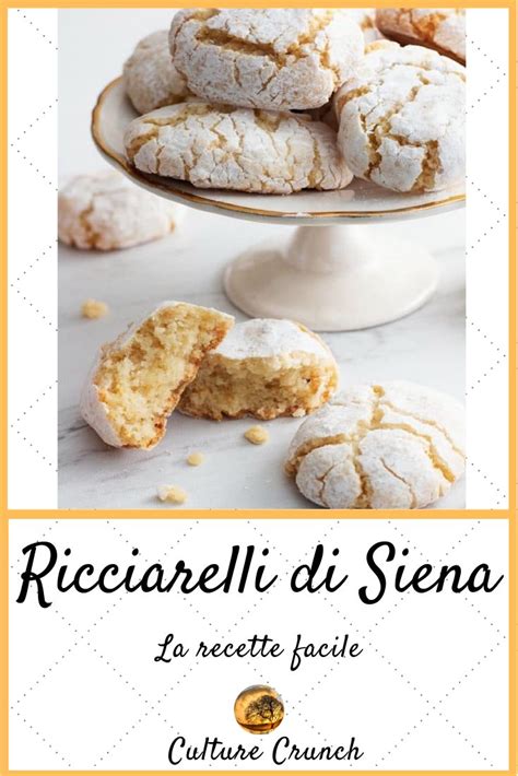 Ricciarelli di Siena biscuit italien délicieux la recette facile