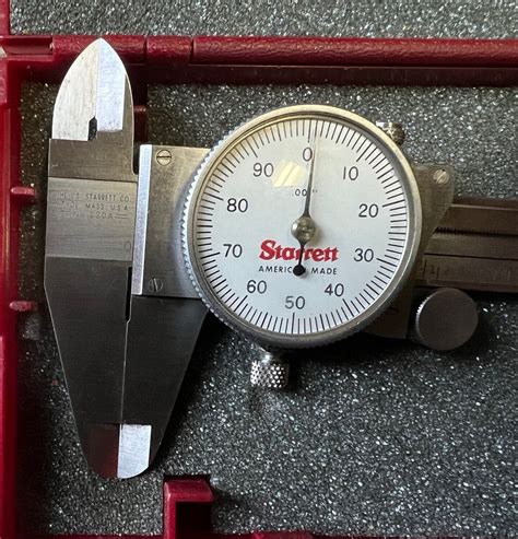 STARRETT 120A 0 6 Dial Caliper Stainless Hardened W Case Made In