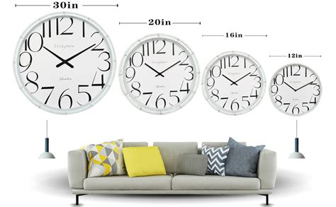 Amazon Westzytturm 30 Inch Wall Clock White Large Decorative