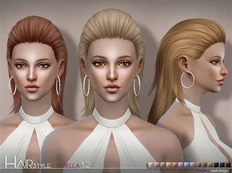 The Sims Resource Quella 12 Hair By S Club Sims 4 Hairs