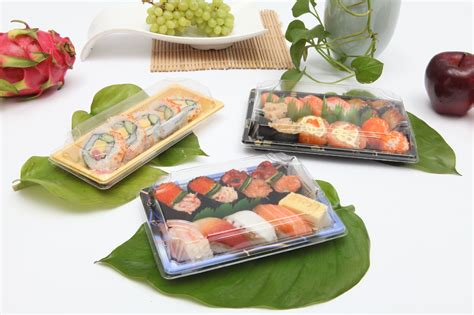 Hp Plastic Disposable Sushi Container Sushi Box