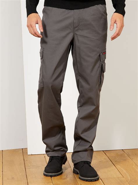 Pantalon De Travail Gris Kiabi