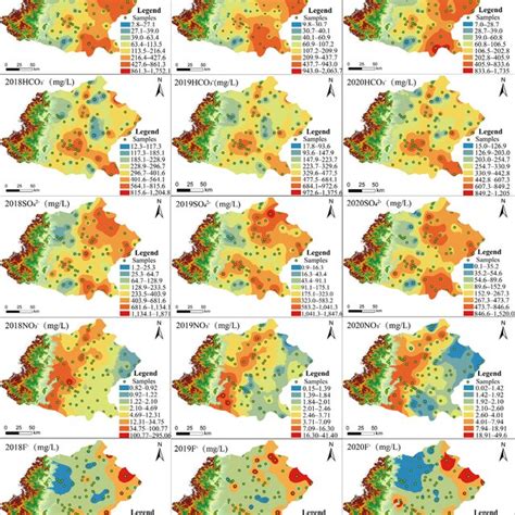 Spatial Distribution Maps Of Tds Th And Ph Values In The Study Region