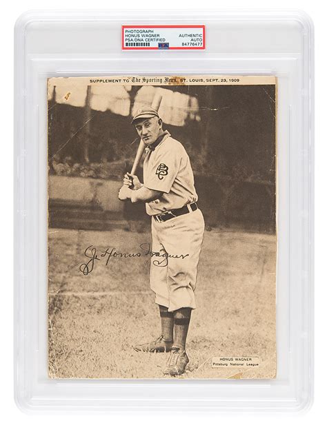 Honus Wagner Signed Photograph | RR Auction