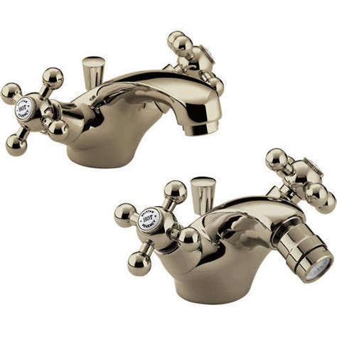 Bristan Regency Basin And Bidet Mixer Tap Pack Gold