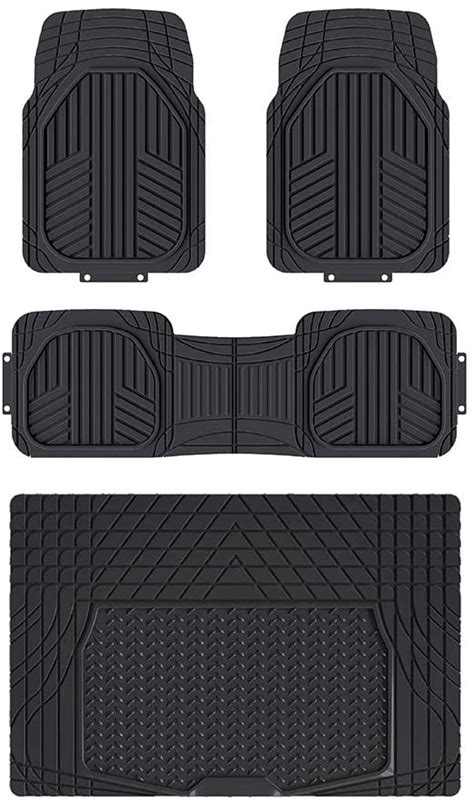 AmazonBasics Lot De 2 Tapis De Sol En Caoutchouc Toutes Saisons Pour