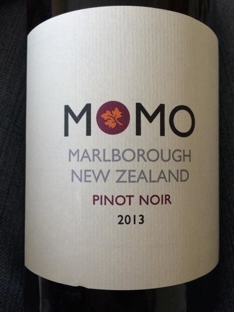 2013 Seresin Pinot Noir Momo New Zealand South Island Marlborough