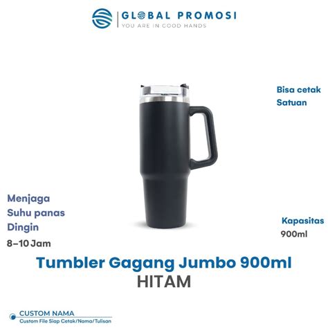 Jual Tanpa Po Tumbler Custom Gagang Jumbo Ml Stainless Steel