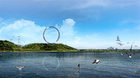 Seoul Ring il buco con la ruota panoramica più grande del mondo intorno