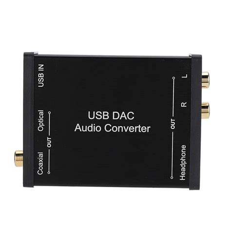 Digital To Analog Dac Audio Converter Usb Audio Sound Card Analog Coaxial Optical Digital