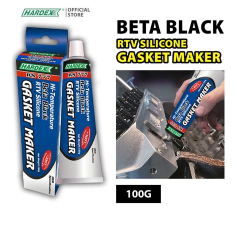 Hardex Hi Temperature Beta Black Rtv Silicone Gasket Maker G Rs