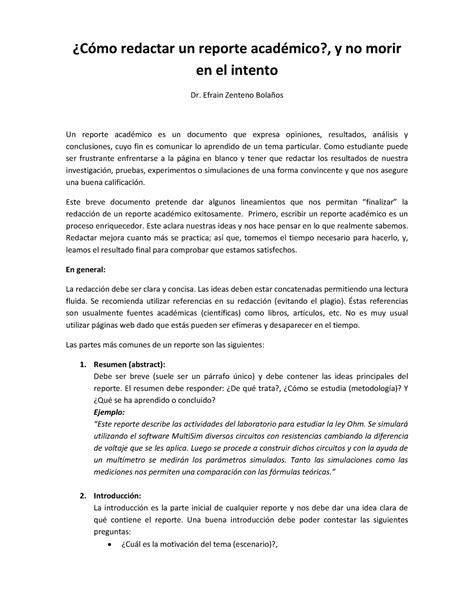 Como Redactar Un Informe Academico Aprendizaje Virtual Nbkomputer