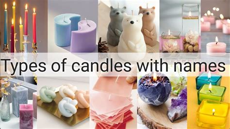 Types Of Candles With Namescandlesthe Trendy Girl Youtube