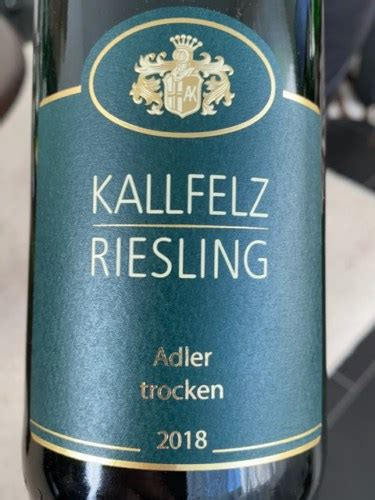 Kallfelz Riesling Merler Adler Trocken Vivino Us