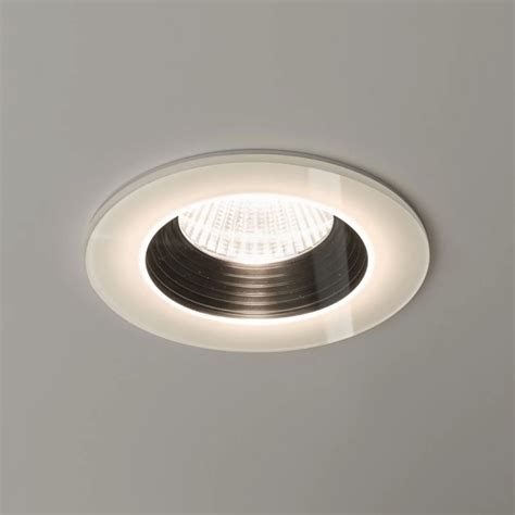 Ip Fire Rated Vetro Round White Led Downlight W K Lm