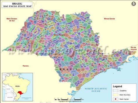 Mapa de São PauloMinuto Ligado