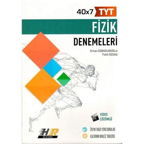 Hız ve Renk Yayınları TYT Fizik 40x7 Denemeleri Fatih Kitabı