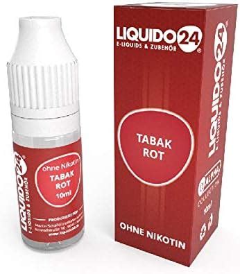 Liquido24 Premium Tabak E Liquid ohne Nikotin für E Zigaretten und E