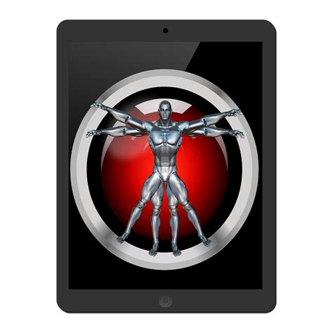 Download Vitruvian Ki Artificial Intelligence Robot Royalty Free