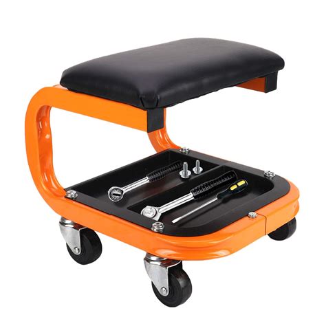 Buy Generies Mechanic Stool 400 Lbs Capacity Garage Stool With Wheels