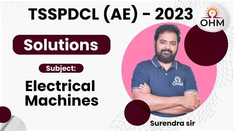 TSSPDCL AE 2023 Electrical Engineering Electrical Machines