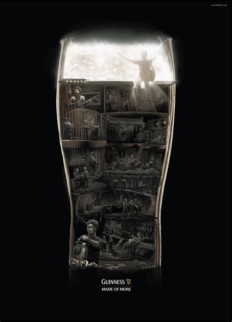 Guinness Print Advert By Bbdo Rock To The Top Ads Of The World