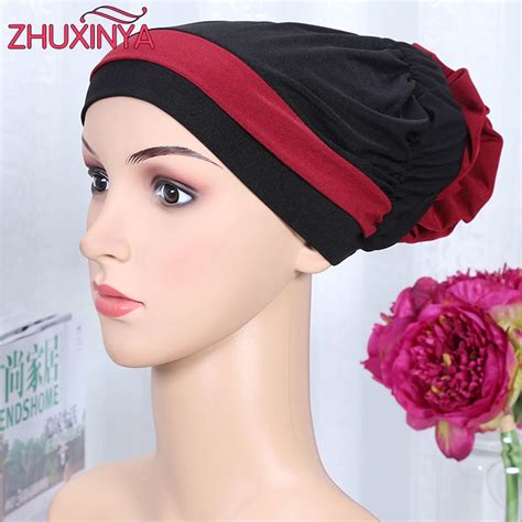 12 colors Islamic Scarves Wraps Hijab caps Women Muslim All Inclusive ...