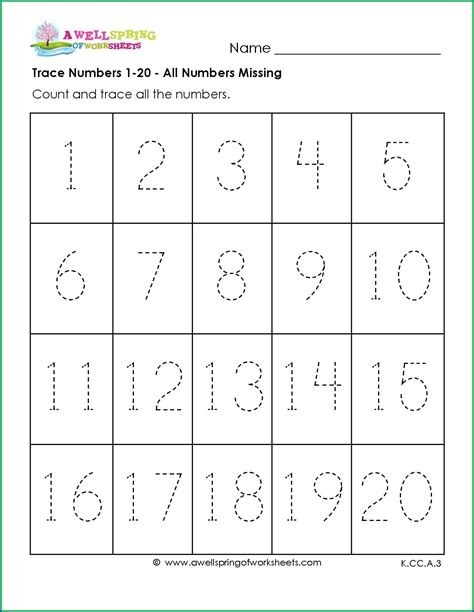 Worksheets For Numbers 11 20