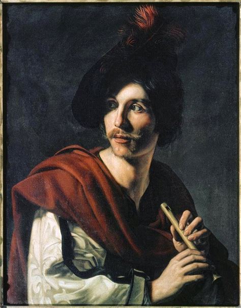 Nicolas Tournier Le joueur de Flûte 1624 Flute player Musical art