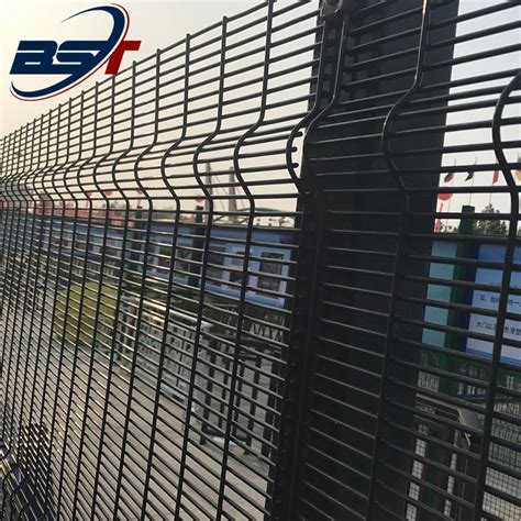 PVC Coating 3D Professional High Security 358 Anti Climb Fence Panel