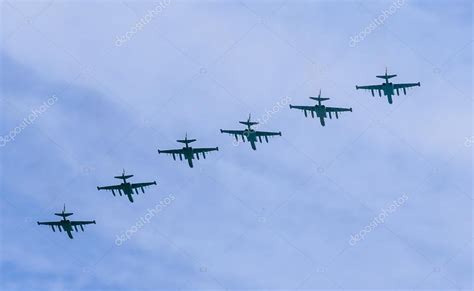 8 Su-25BM Frogfoot jet aircrafts – Stock Editorial Photo © nikolpetr ...