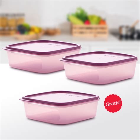 Jual Tupperware Smart Saver Square 1 1L Beli 2 Gratis 1 Kotak Makan