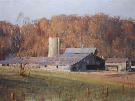 Farm scene painting, Oil painting landscape, Lanscape painting