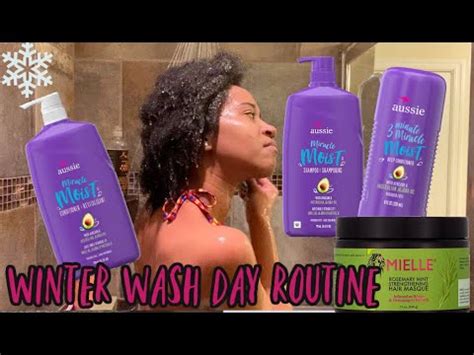 Natural Hair Wash Day Routine For Winter Winter Wash Day Routine Start