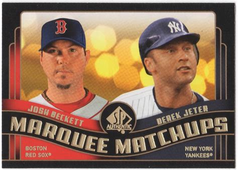 Sp Authentic Mm Derek Jeter Josh Beckett Marquee Matchups