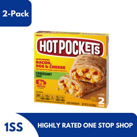 Nestle Hot Pockets Applewood Bacon Egg And Cheese Croissant Crust 2