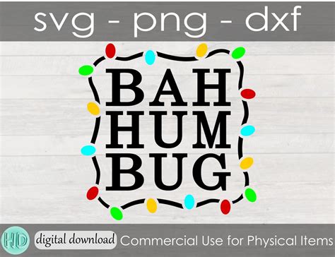 Bah Humbug Svg Grinchmas Svg Scrooge Clipart A Christmas Etsy