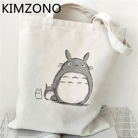 Totoro Shopping Bag Bag Bag Cotton Jute Bag Bag Bag Recycling Shopping