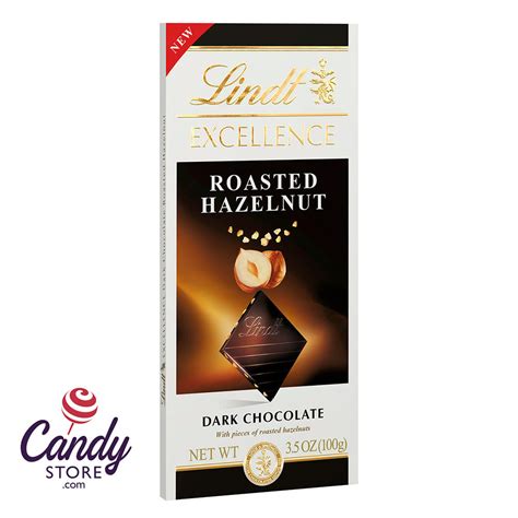 Lindt Excellence Roasted Hazelnut Dark Choc Bar 12ct