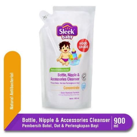 Jual Sleek Baby Bottle Nipple Cleanser Uk 900ml Telon 70ml Banded