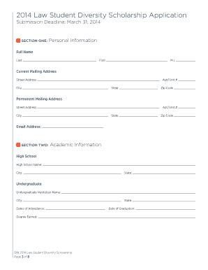 Fillable Online Dri 2014 Diversity Scholarship Application DRI Fax