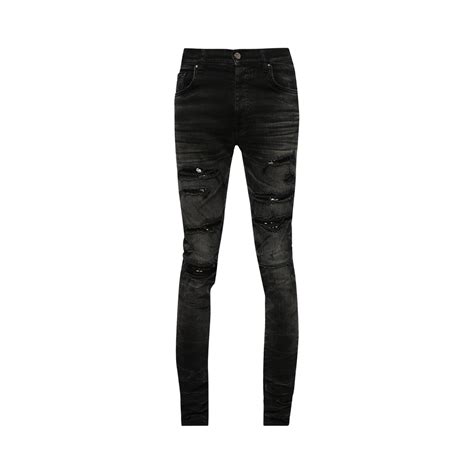 Amiri Sequin Thrasher Jean Faded Black Editorialist